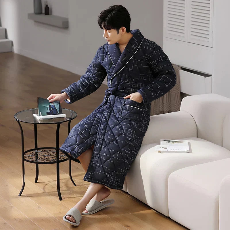 CozyLayer – Robe de Banho de Inverno com 3 Camadas