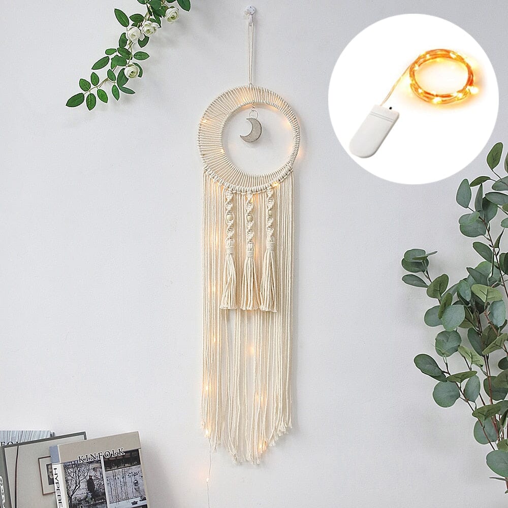 Macrame Dream Catcher With Lights