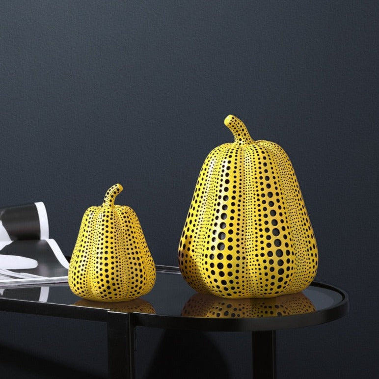 Kusama Yayoi Style Pumpkin Sculptures