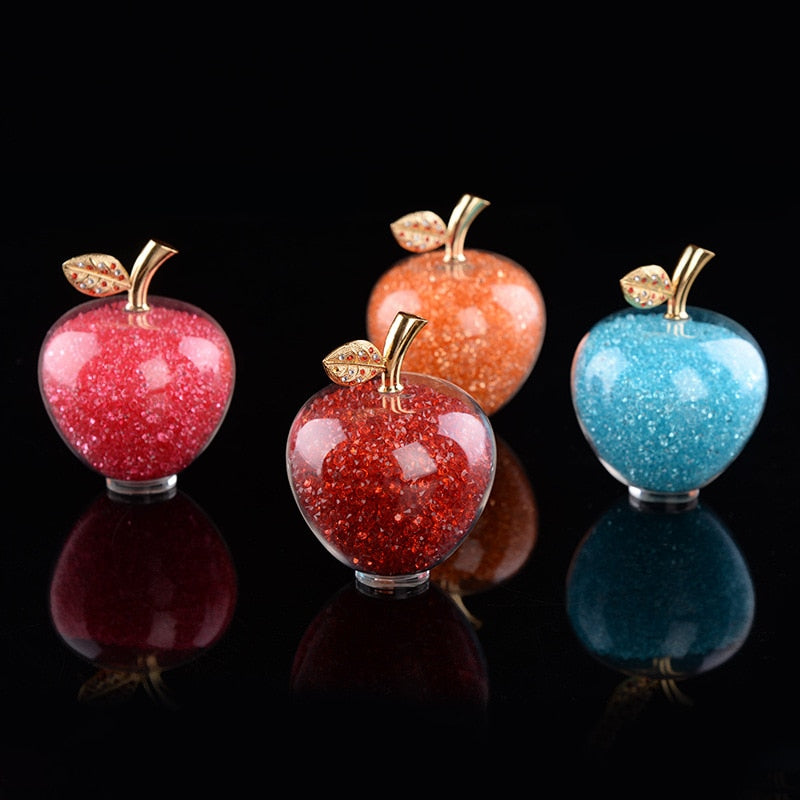 Vrimlo® Handmade Crystal Apple Figurine