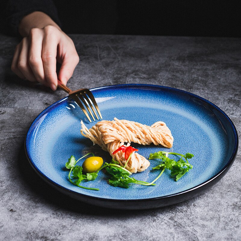 Deep Blue "Oceano" Dinner Plates