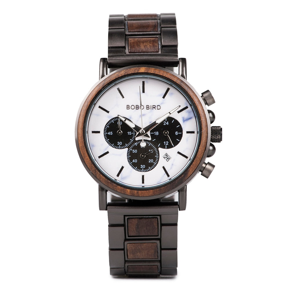 Reloj de madera BOBOBIRD