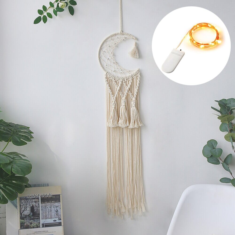 Macrame Dream Catcher With Lights