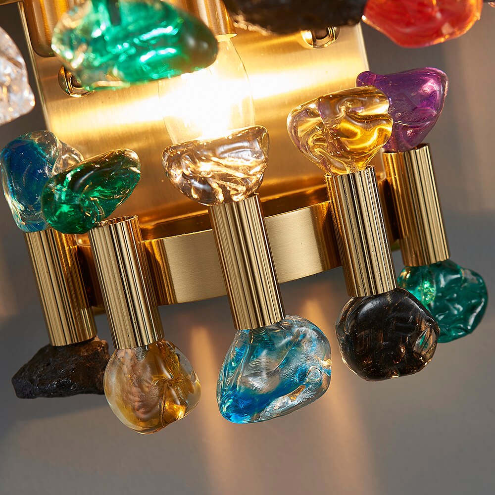 YLK Rarmaden Colorful Luxury Crystal Sconce