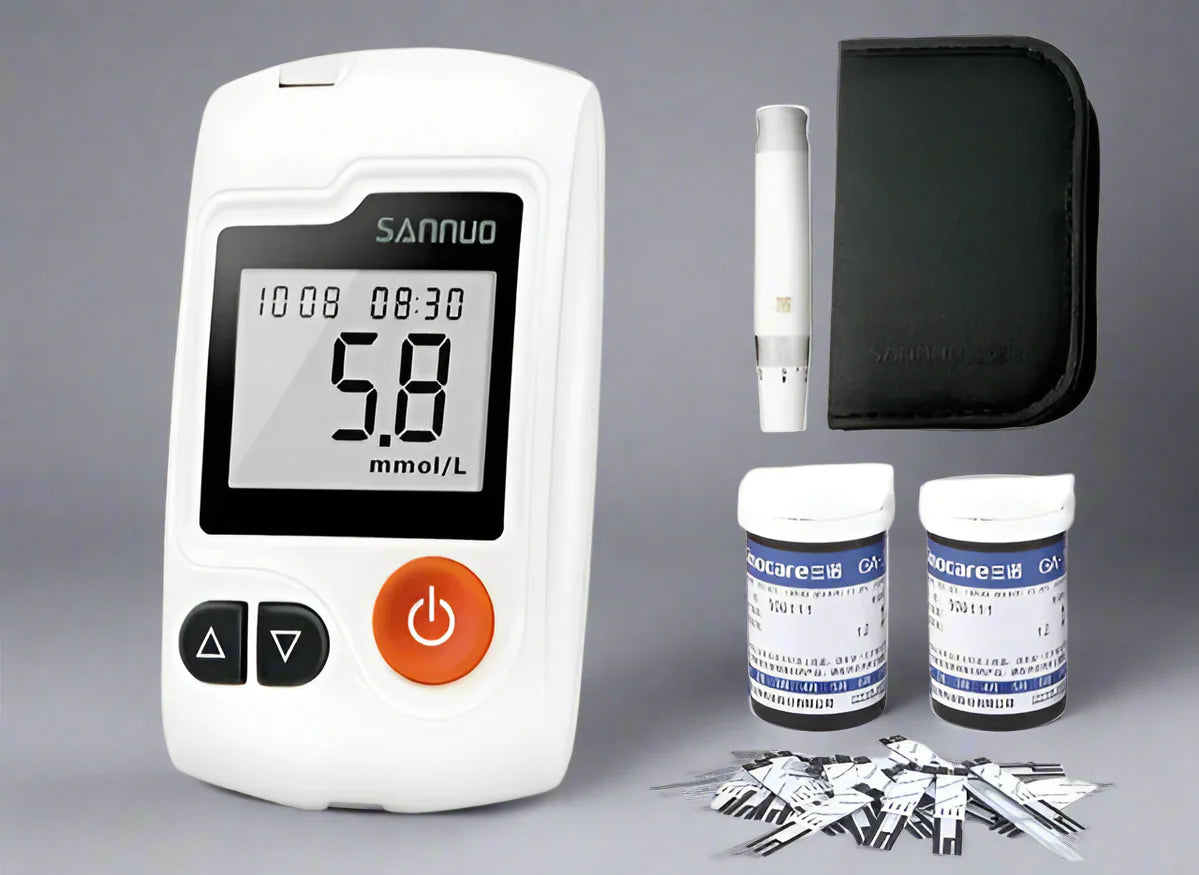 Eve Sinocare GA-3 Blood Glucose Meter – Accurate Diabetes Testing Kit with Strips & Lancets