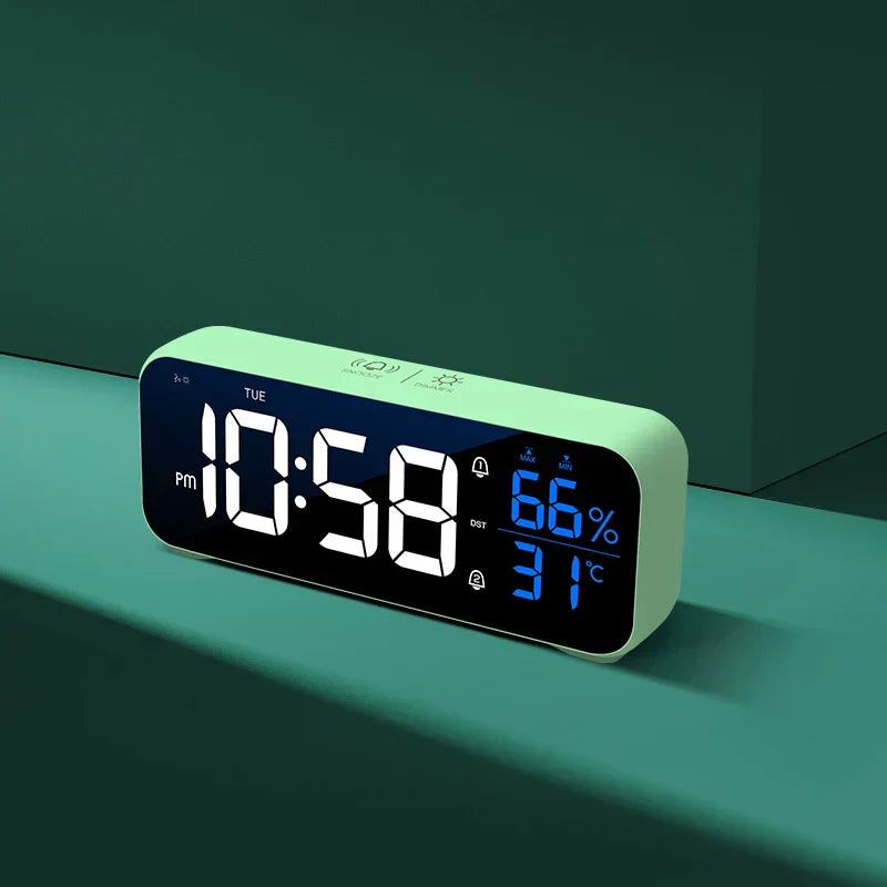 VibeClock – Horloge de bureau musicale avec fonction d'alarme