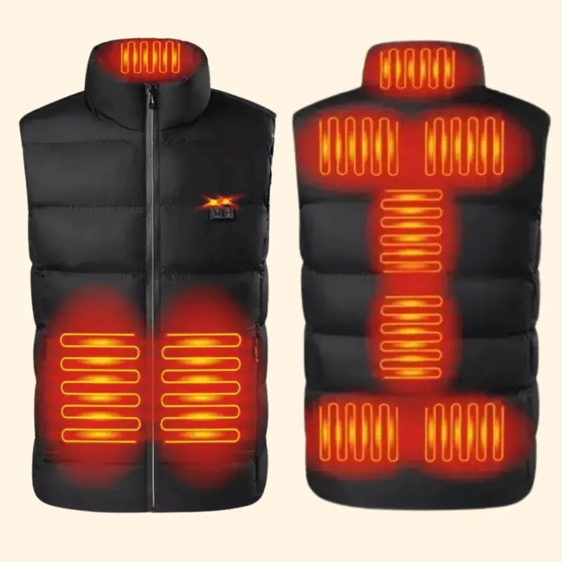 Herrevarmende gilet for umiddelbar varme