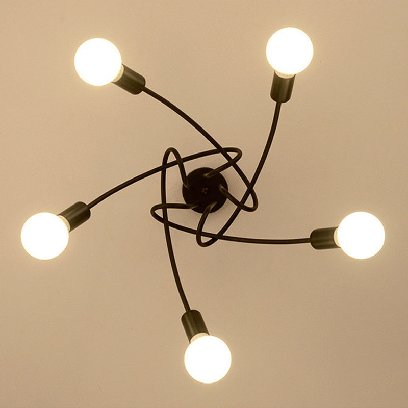 XC Anon - American Retro Wrought Iron Chandelier