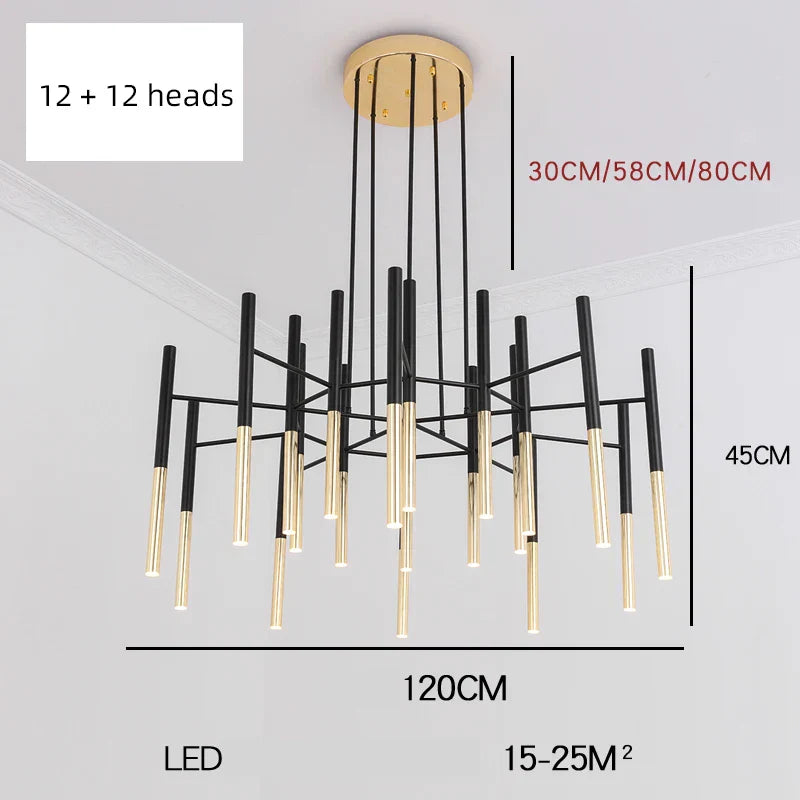 Battersea Tubular Chandelier