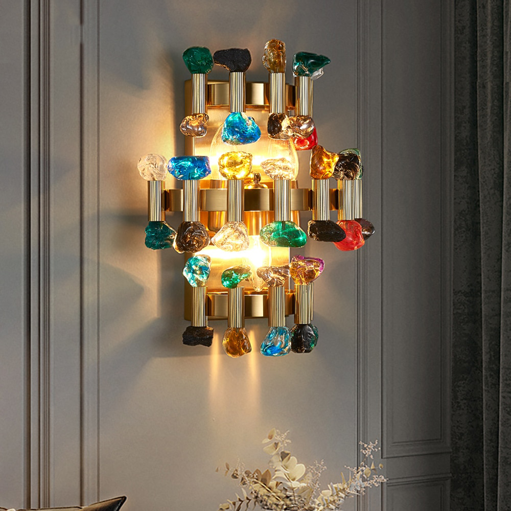 YLK Rarmaden Colorful Luxury Crystal Sconce