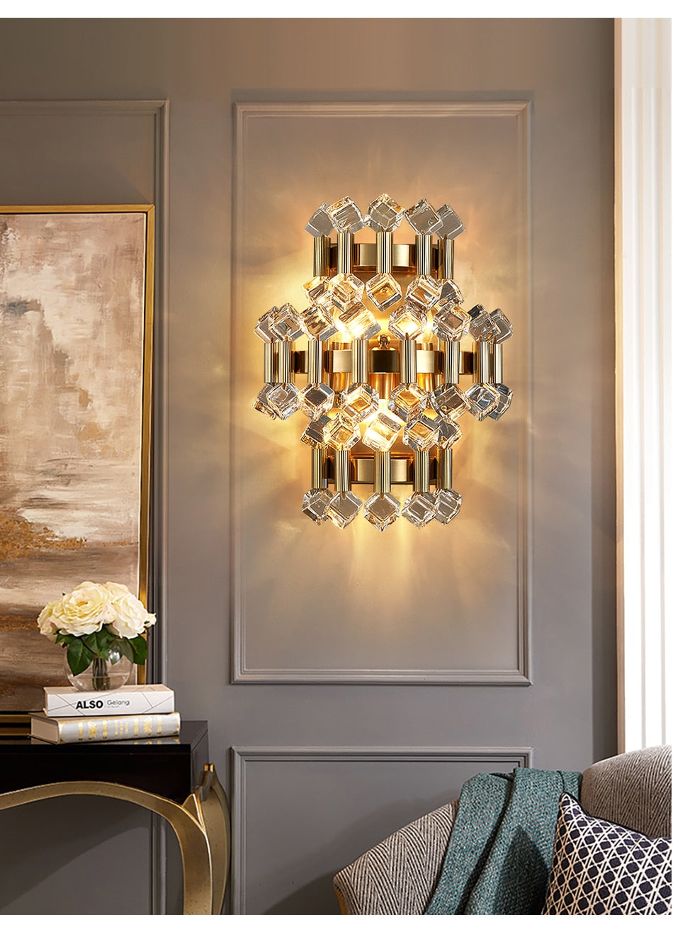 YLK Rarmaden Colorful Luxury Crystal Sconce