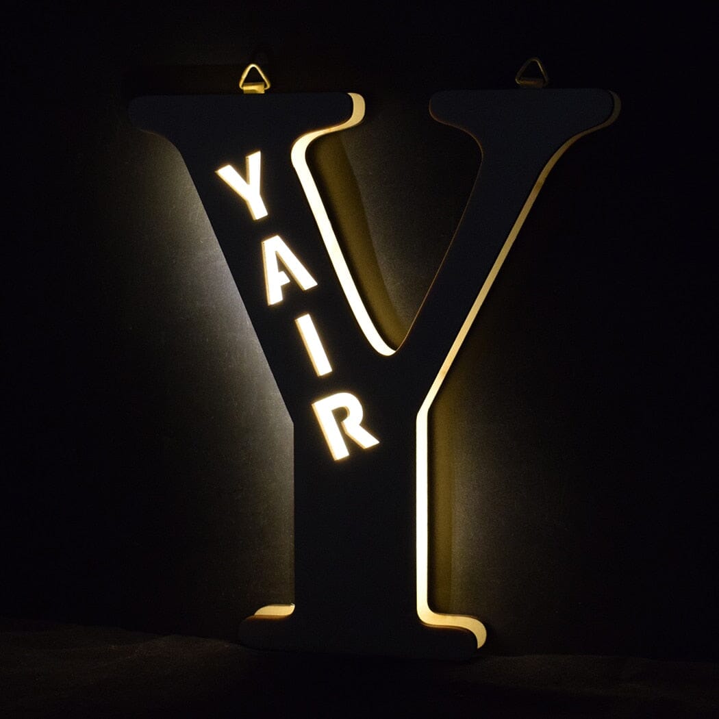 Alphabet LED Wall Lamp