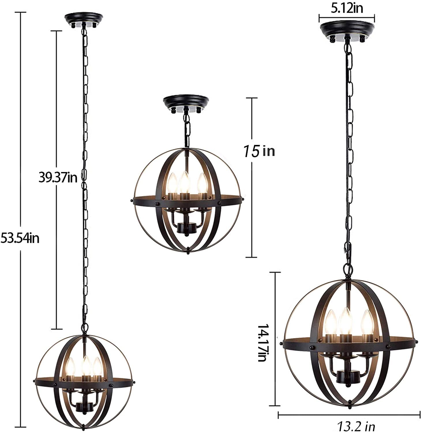 Bishop Retro Chandelier