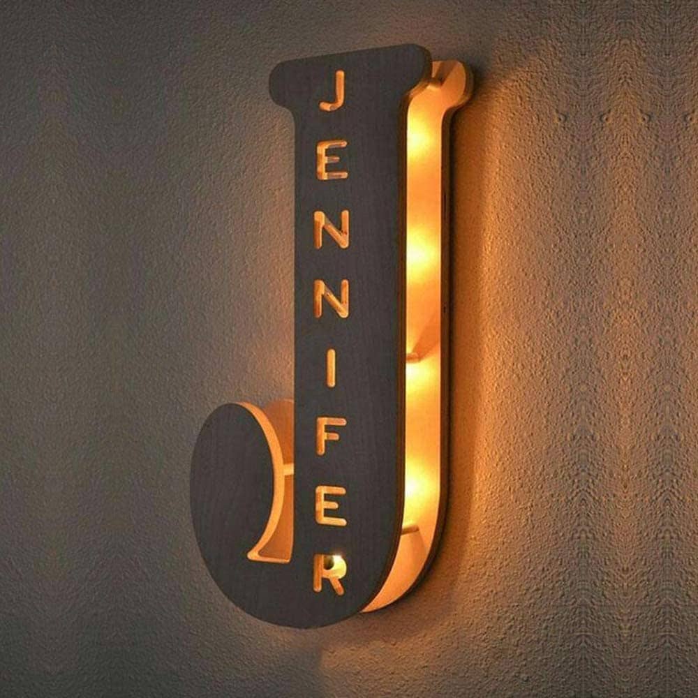 Alphabet LED Wall Lamp