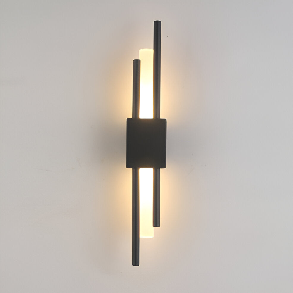 Lampada da parete NobleGlow Gold Black - Design lineare di lusso, illuminazione calda/neutra/fredda regolabile