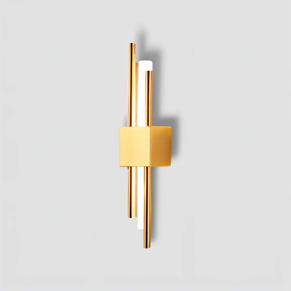 NobleGlow Gold Black Wall Light - Luxury Linear Design, Adjustable Warm/Neutral/Cool Lighting