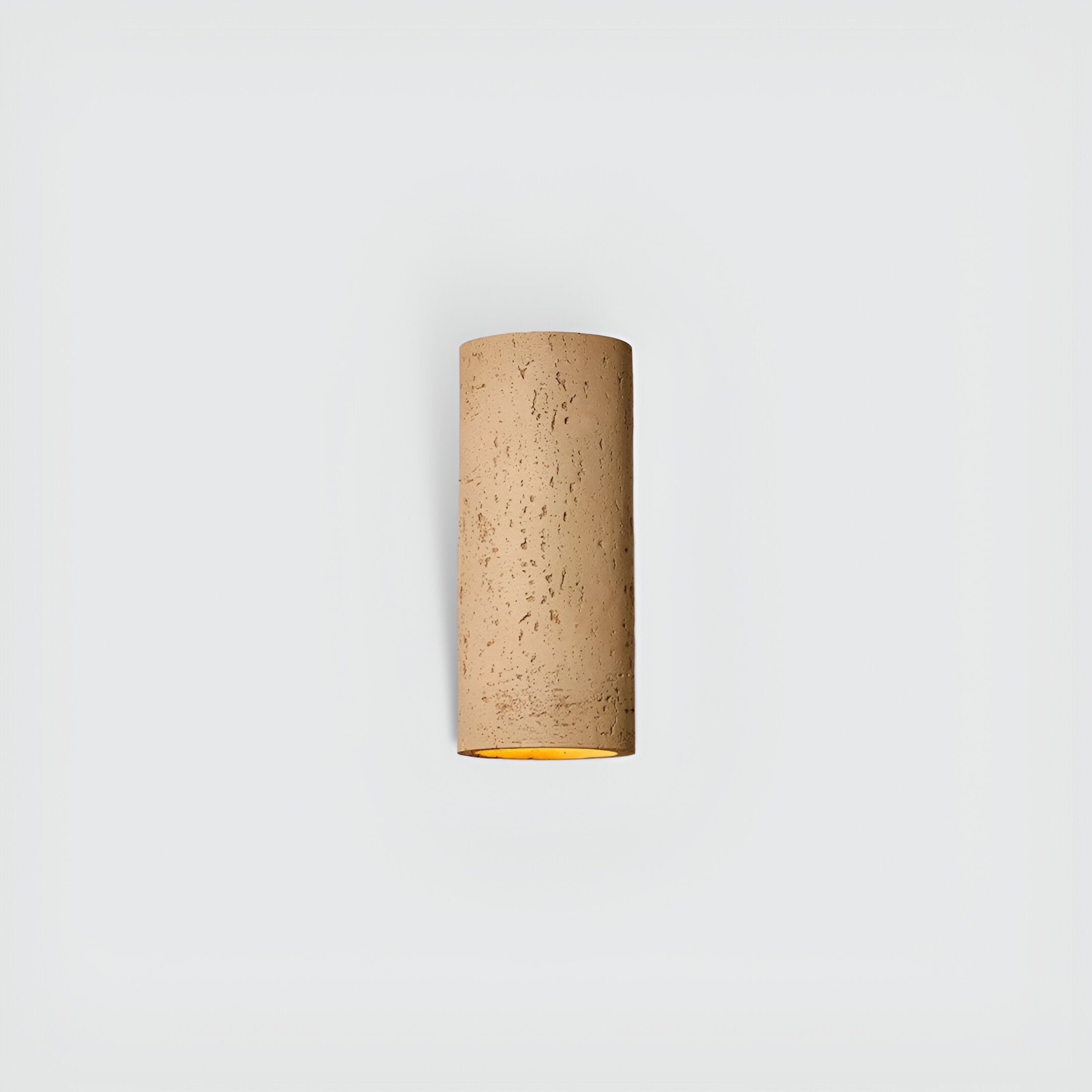 Cylinder Tube Wall Light - Wabi-Sabi Stone Sconce | LED Spotlight with Up-and-Down Lighting