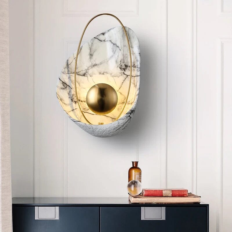 Luxury Imitation Marble Wall Lamp