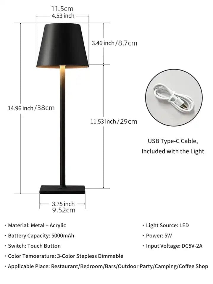 Vrimlo Dimmable Asztali Lámpa