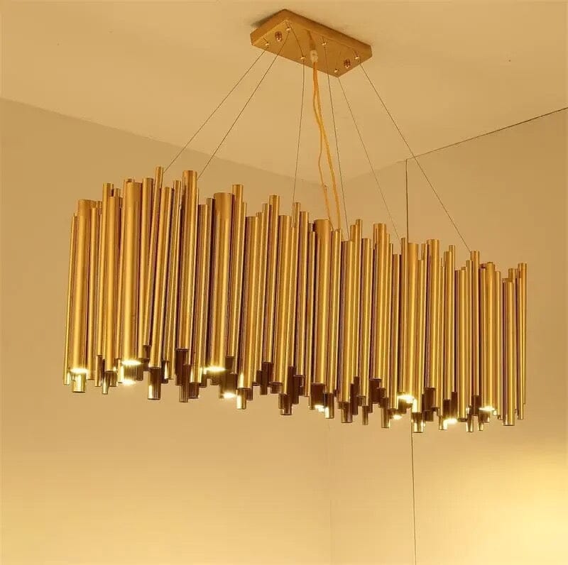 Gold Nest Oval Chandelier