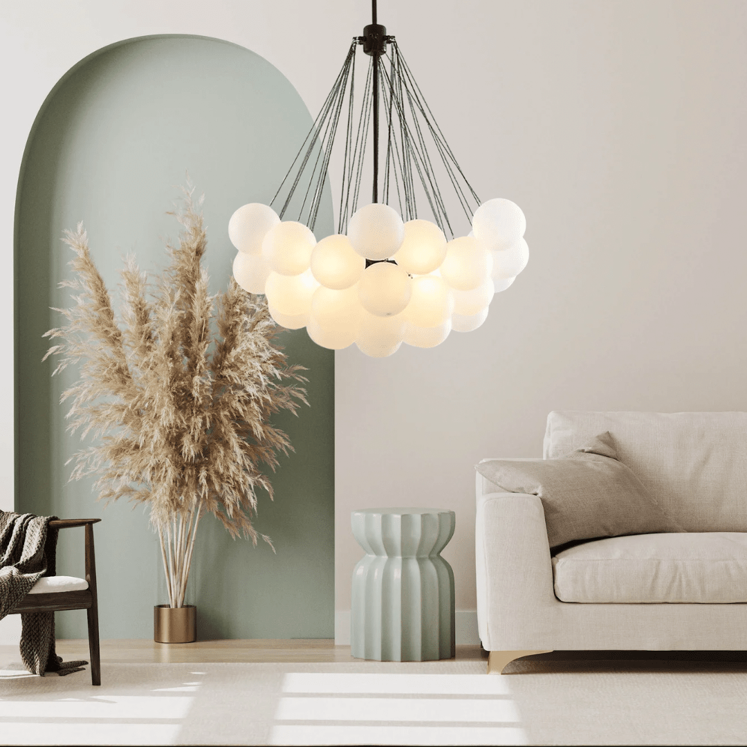 Vrimlo Frosted Ball Chandelier