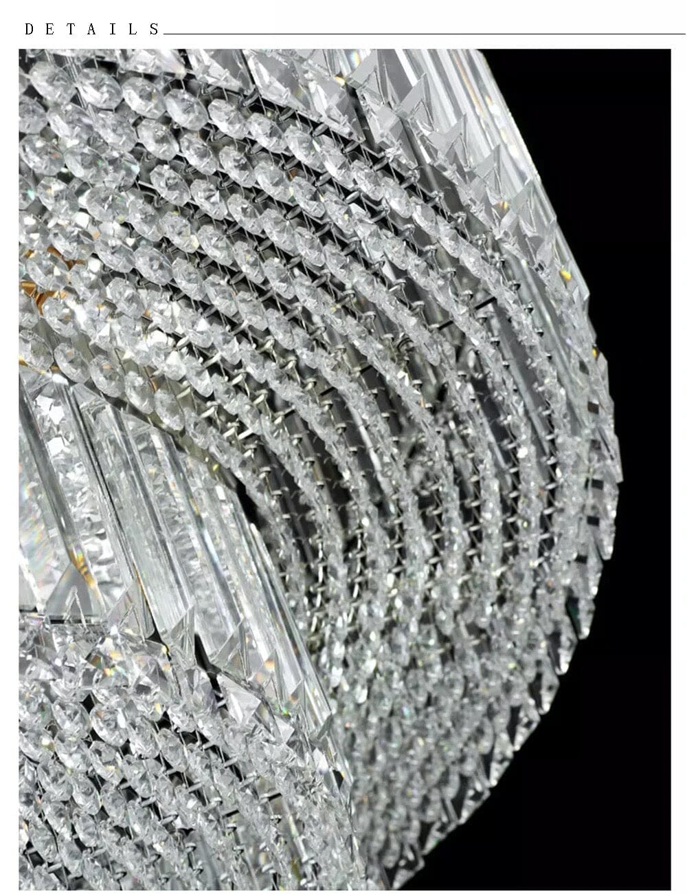 Chandelier en cristal Rosalina