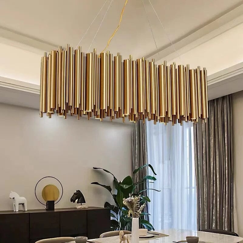 Gold Nest Oval Chandelier