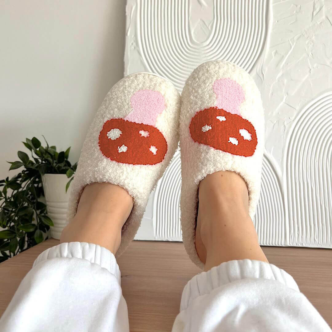 Pantuflas de peluche para enamorados