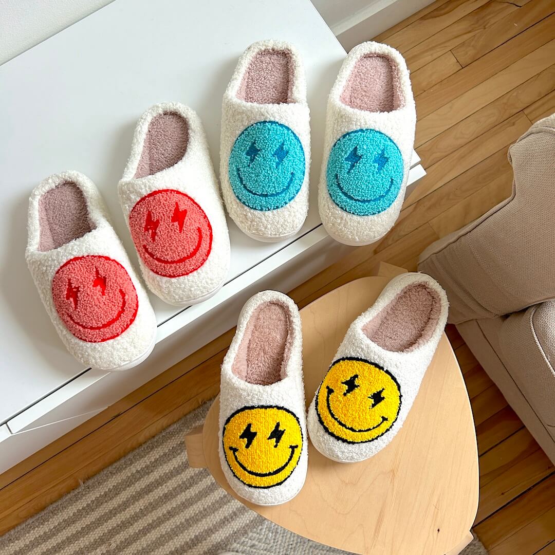 Flash Happy Face Slippers