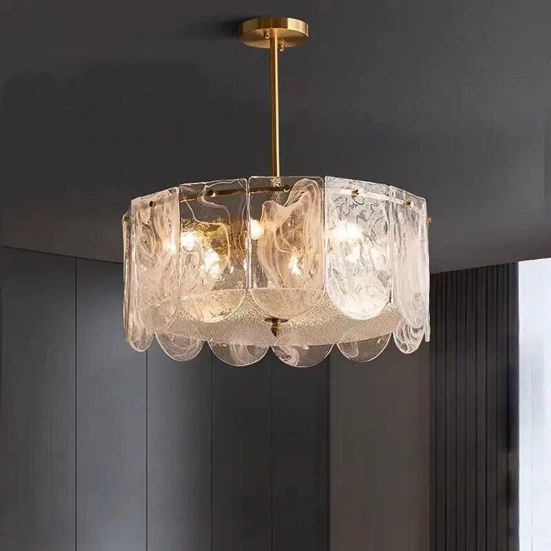 The Strand Gold LED Marmor Krystall Glass Kranse