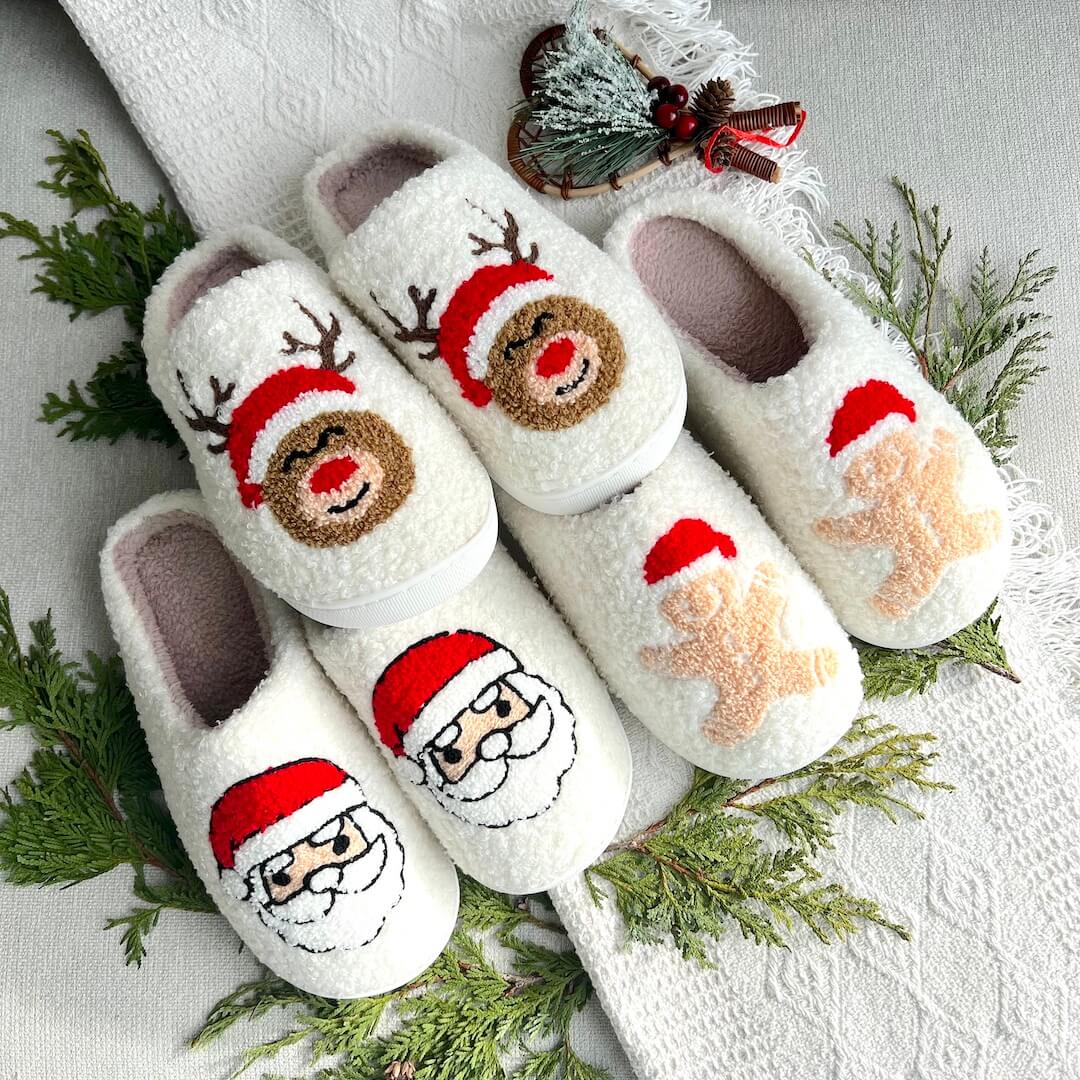 Chaussons de Noël joyeux