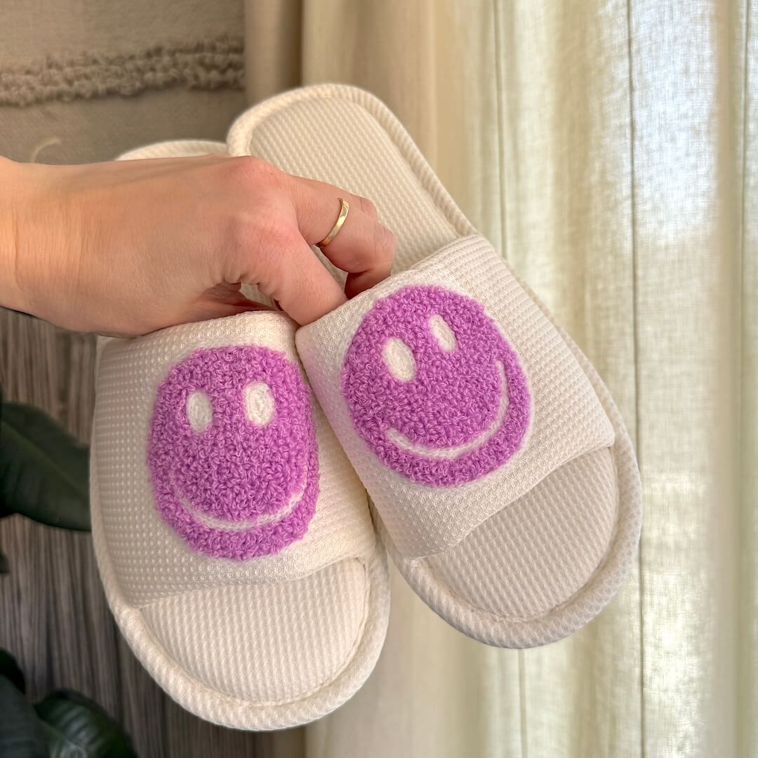 Pantuflas Happy Face Slides