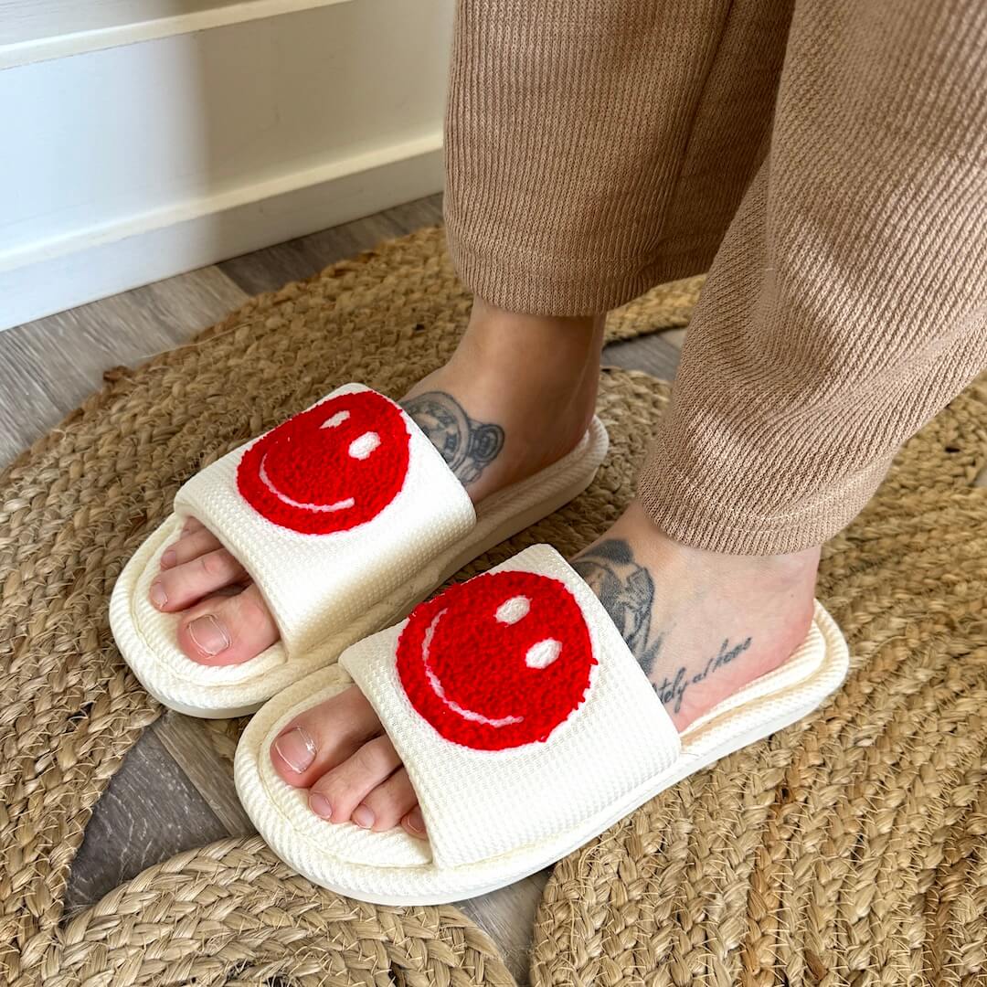 Happy Face Slides slippers