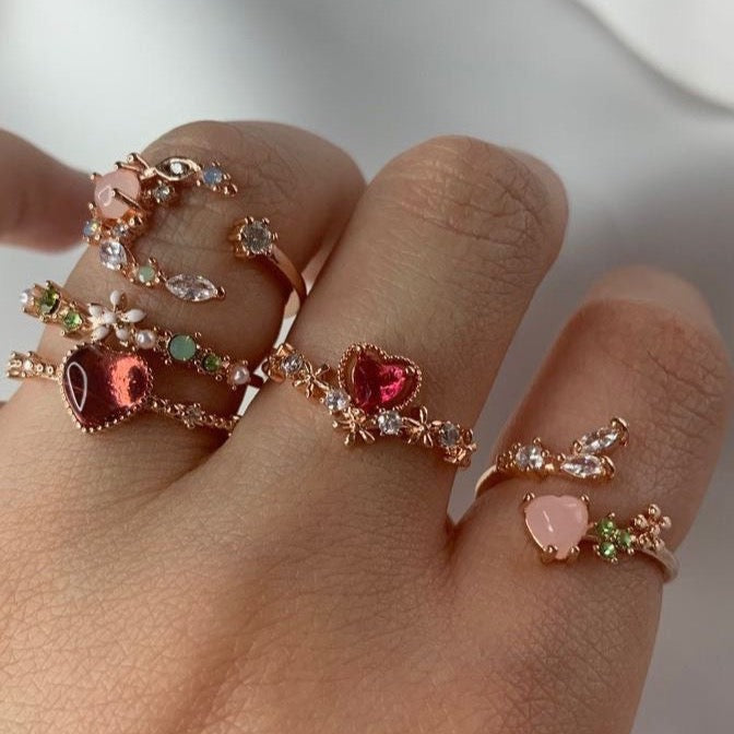 Floral Ring Set