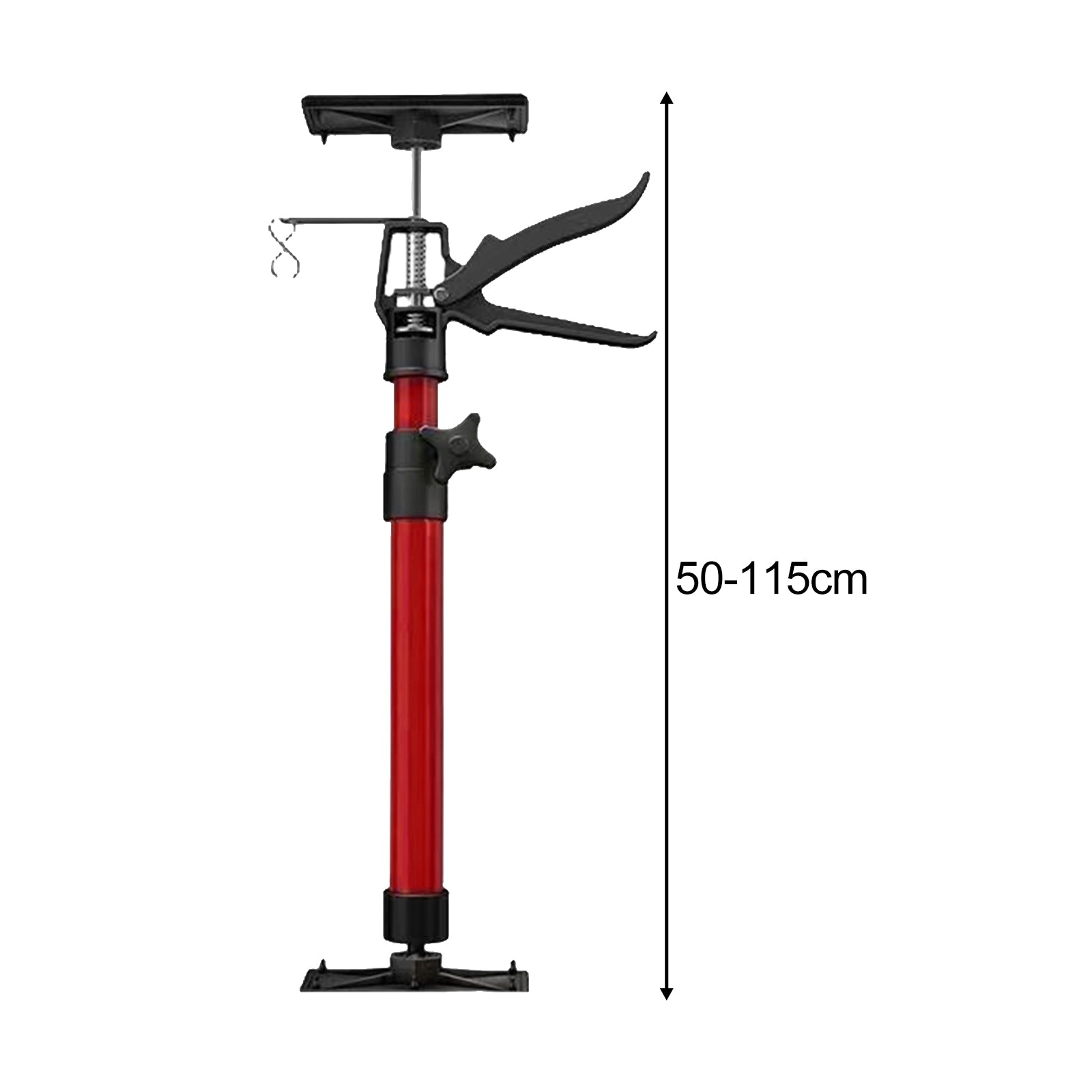 1/2pcs Suporte de Armário em Aço Telescópico Ajustável para Instalação de Armários Suporta Até 30 Kg por Vara