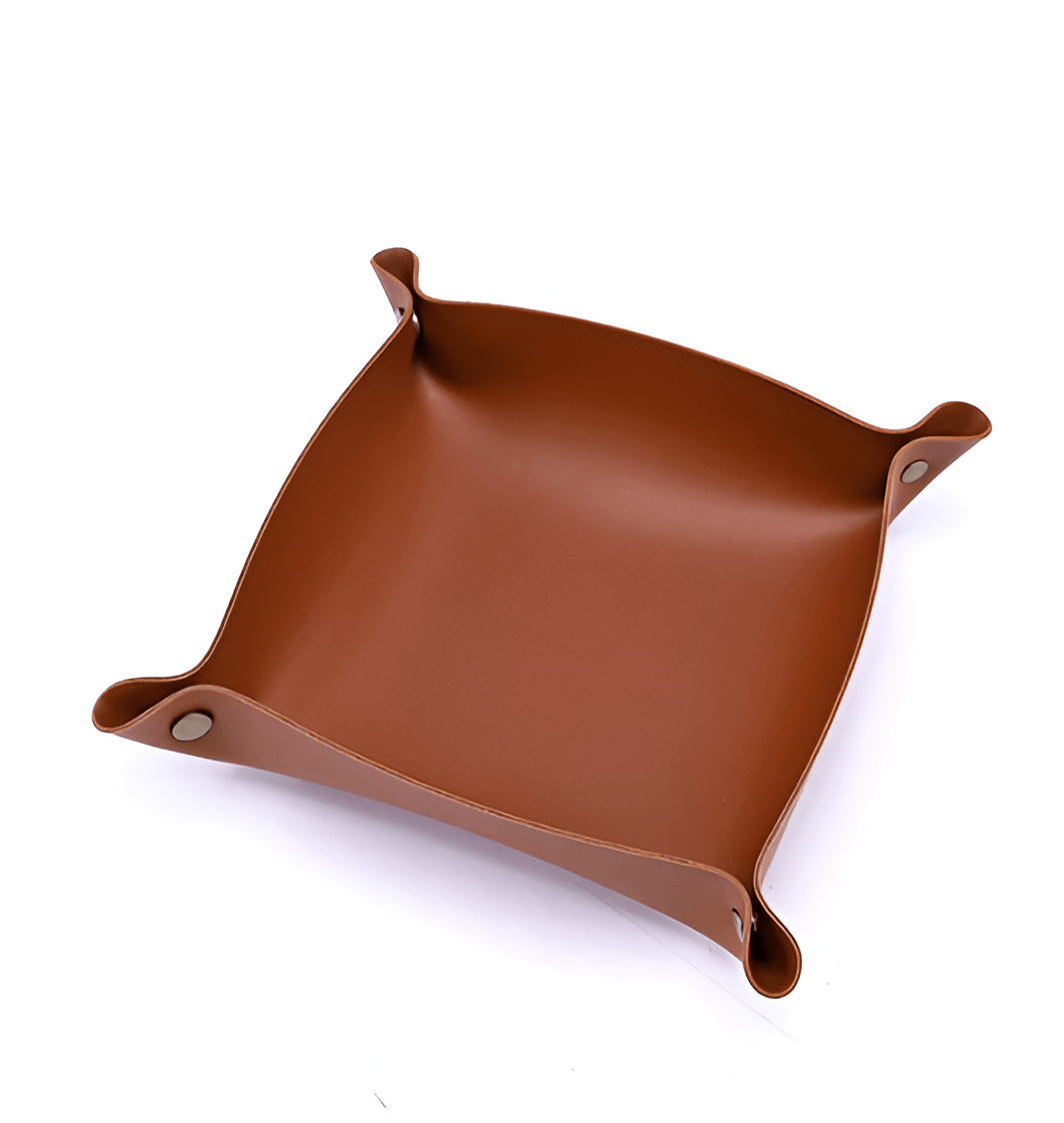 Leather Tray Catchall Storage Box