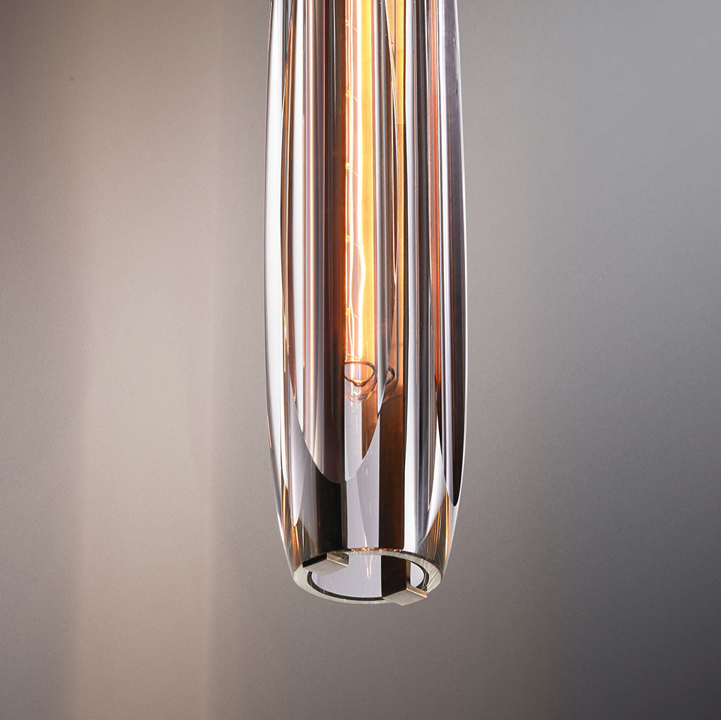 Single Benine - Postmodern Full Copper + K9 Crystal LED Pendant Lights