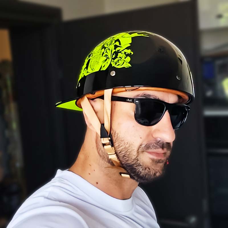 Casque de baseball pour moto - approuvé DOT