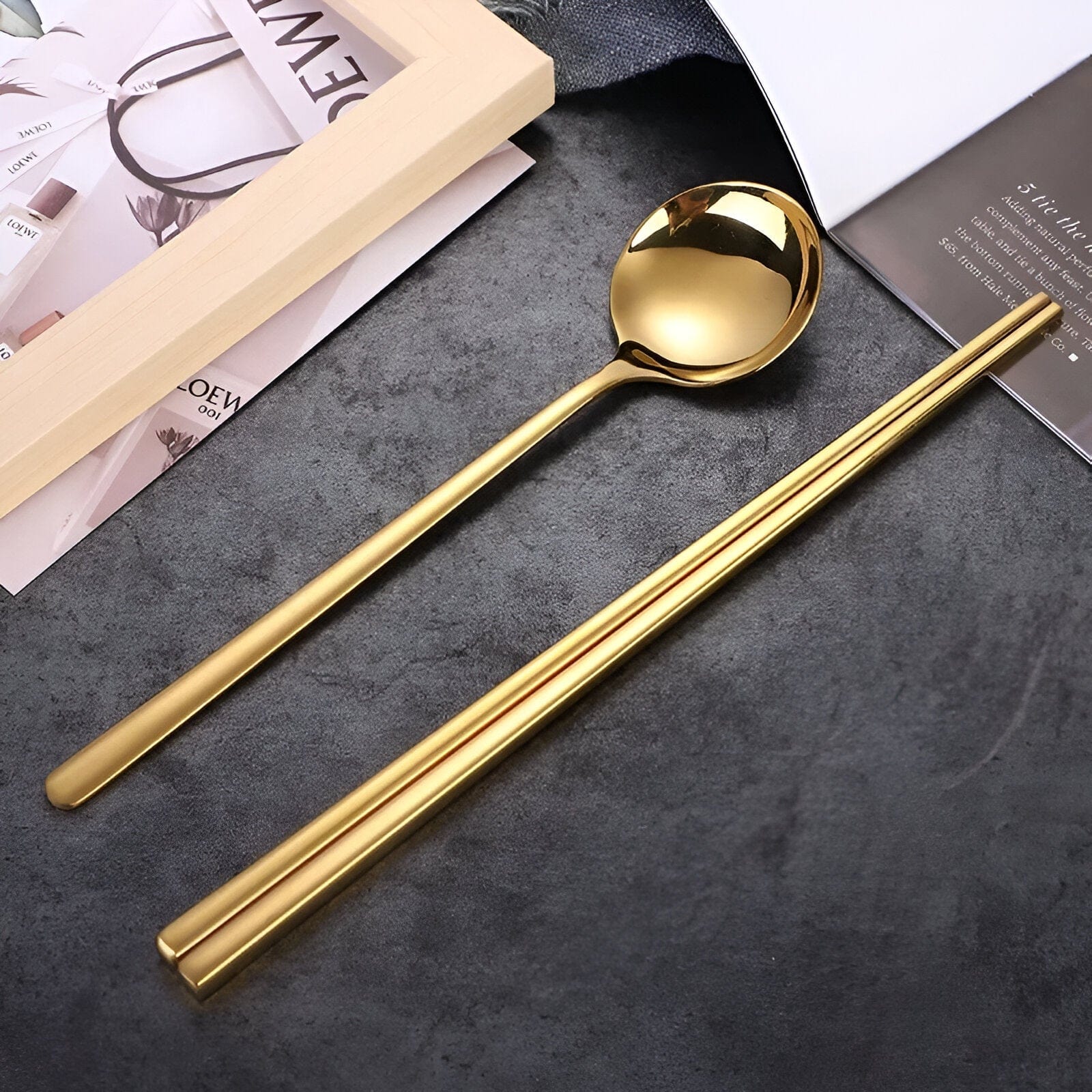 Chopsticks Spoon Cutlery Set