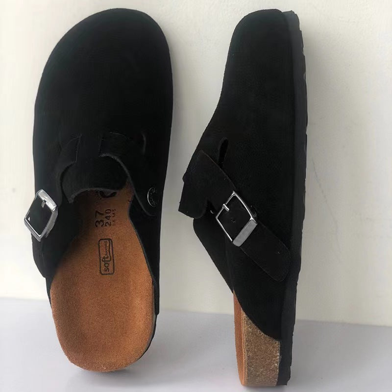 Eudoxia - Premium Unisex Läder Slipper Boston Sandaler: Stil och kvalitet i ett