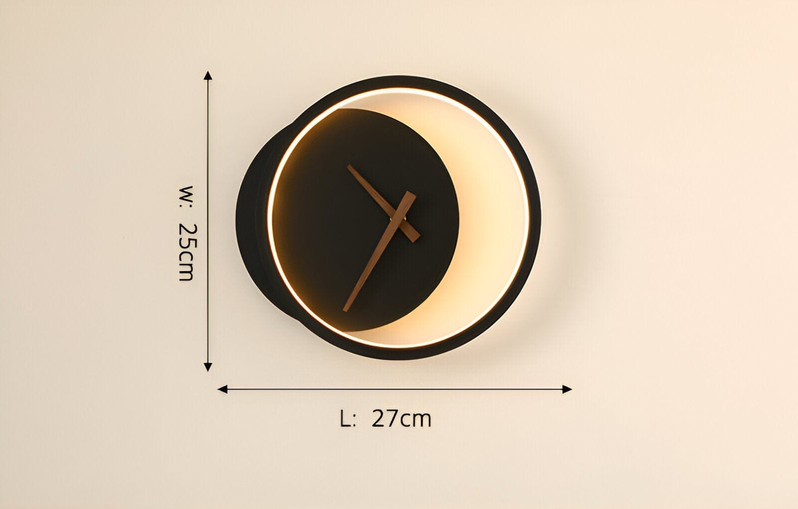 LED Clock Wall Sconces