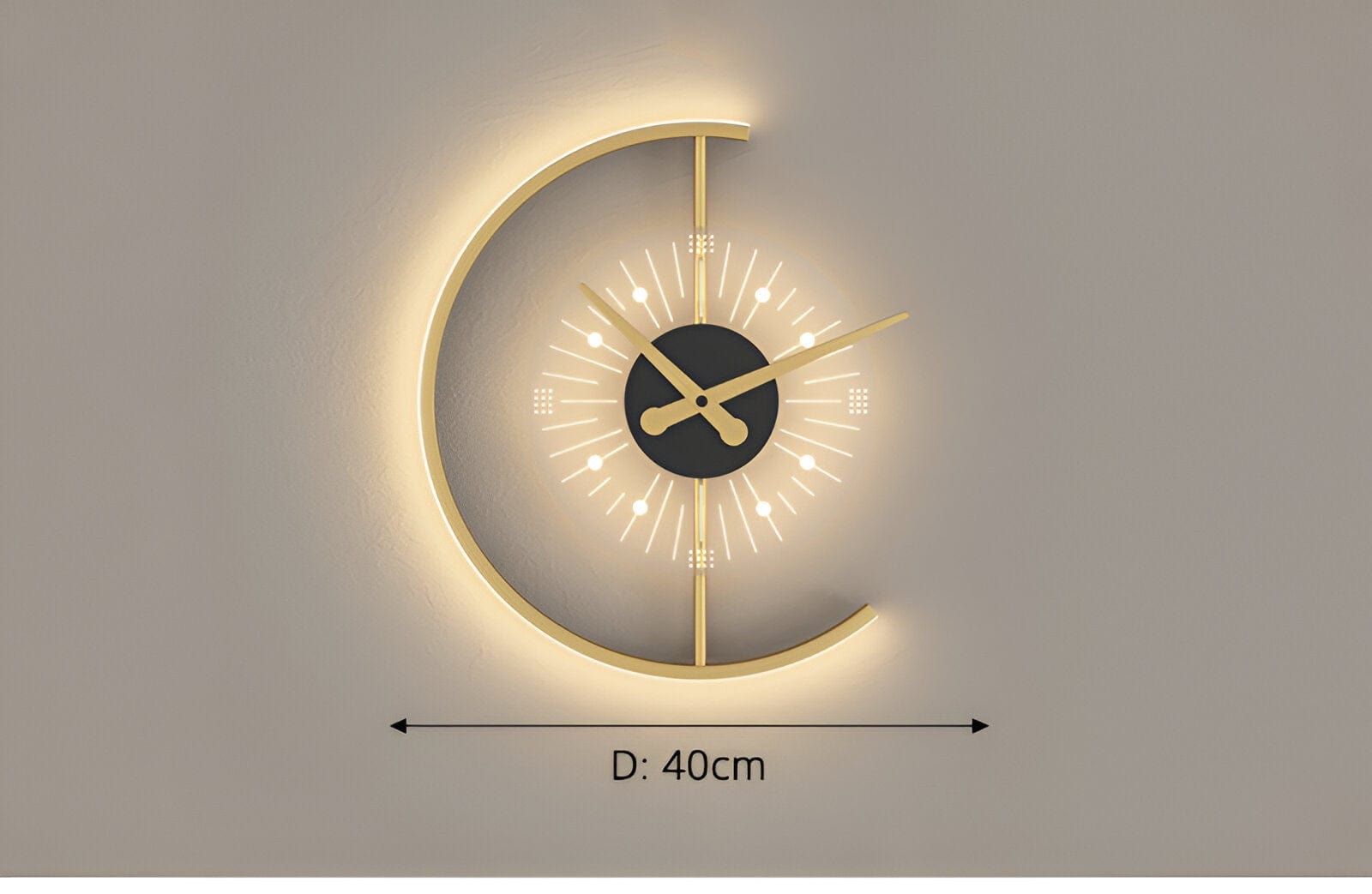 LED Clock Wall Sconces