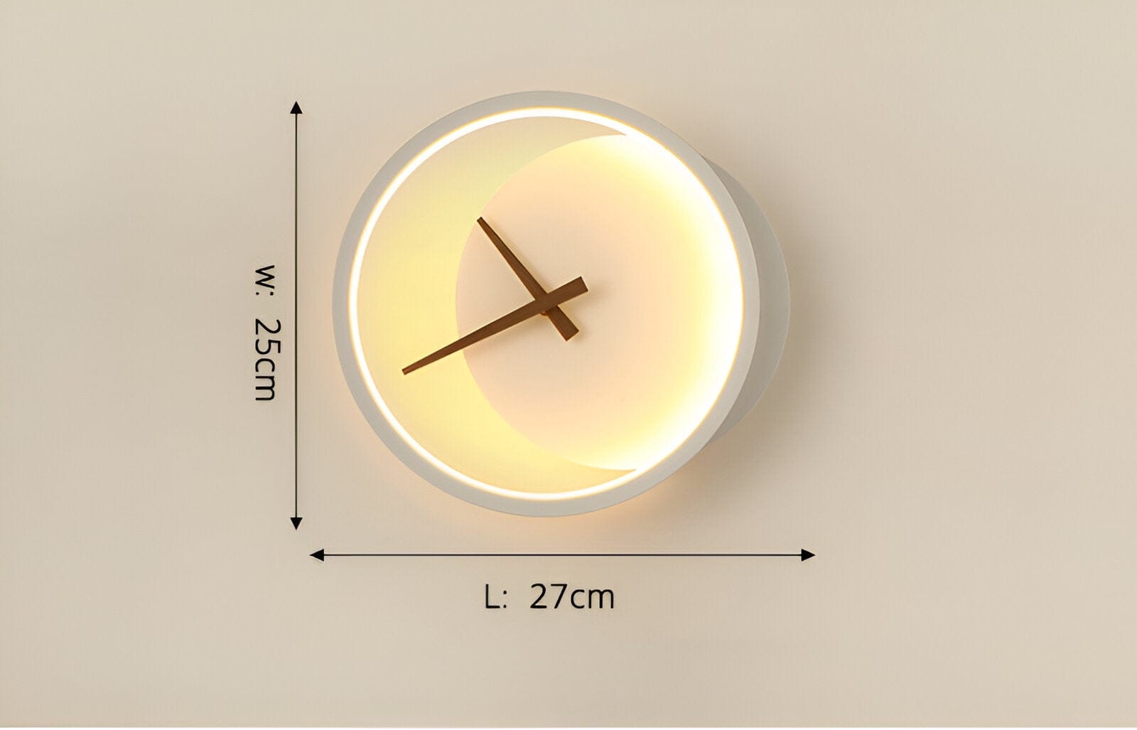 LED Clock Wall Sconces