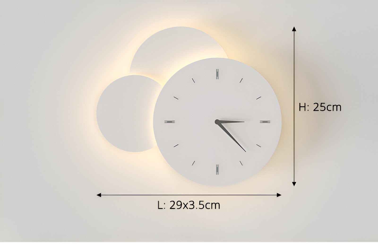 LED Clock Wall Sconces