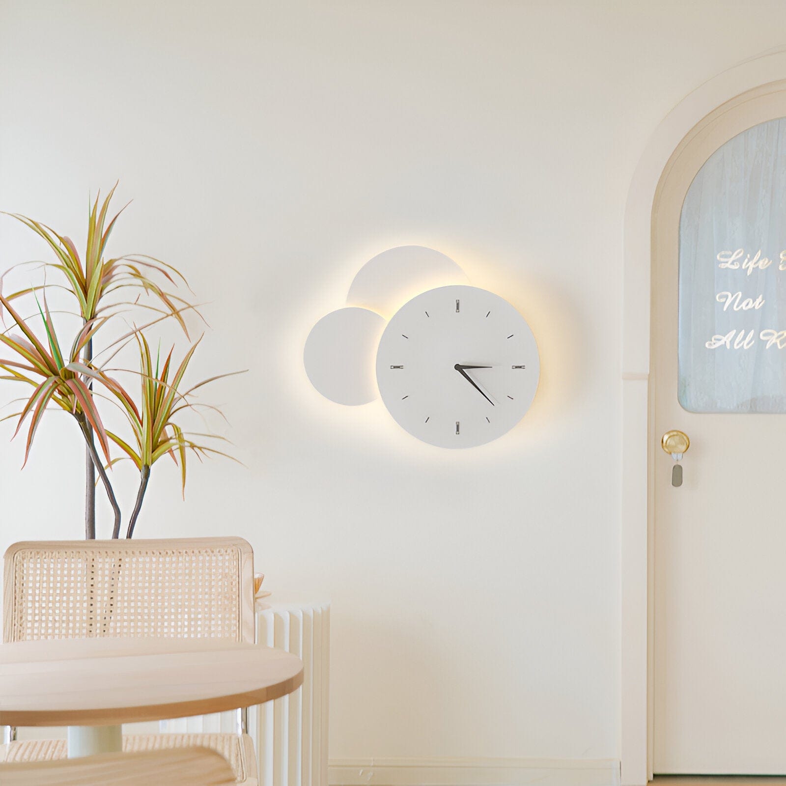 Apliques de pared con reloj LED