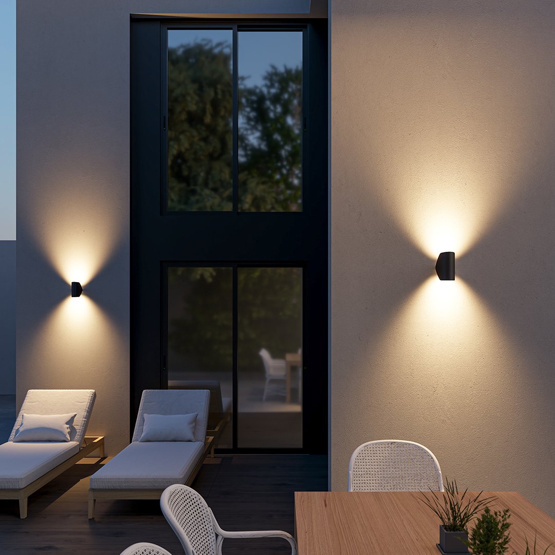 AstraBeam - Lâmpada de Parede LED Exterior com Iluminação Quente