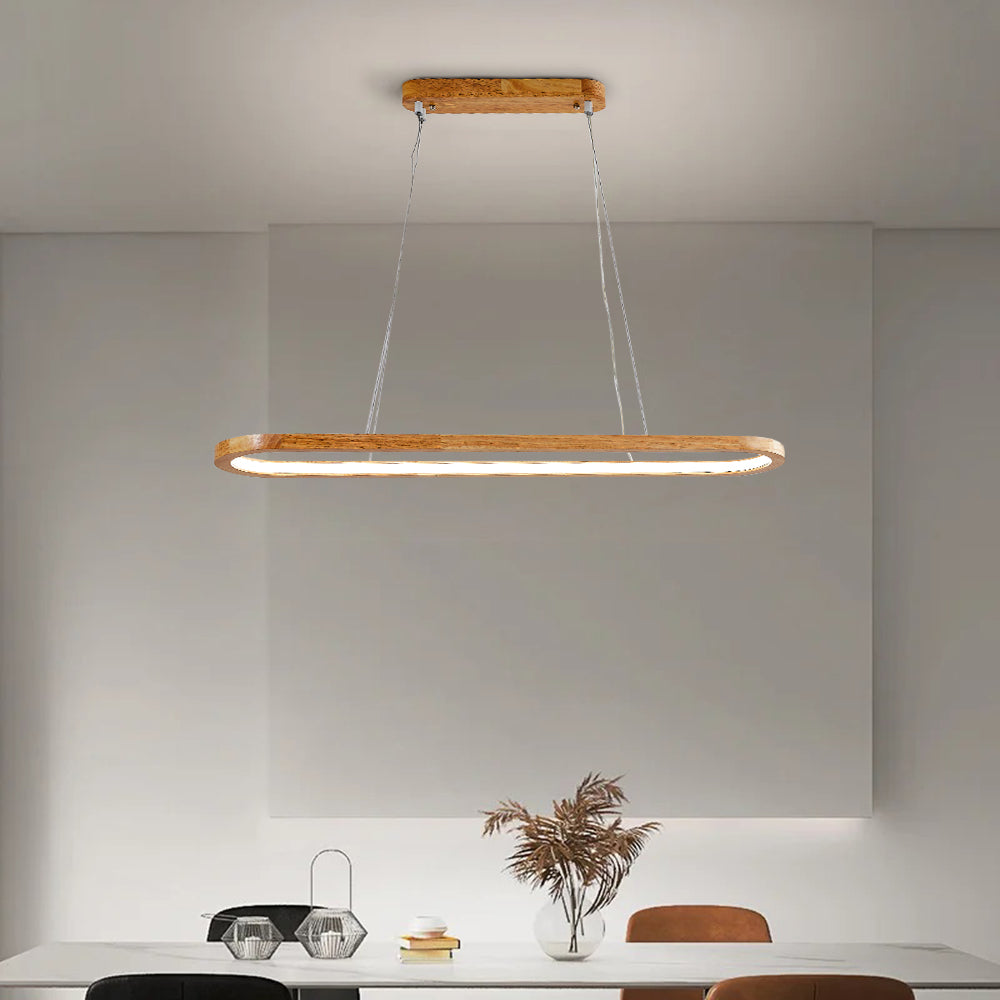 OzawaStyle - Modern hängande lampa gjord av metall och trä