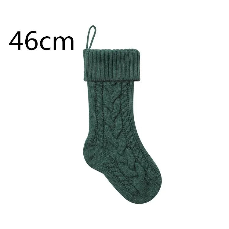 Large Cable Knitted Christmas Stocking - 13 Colours