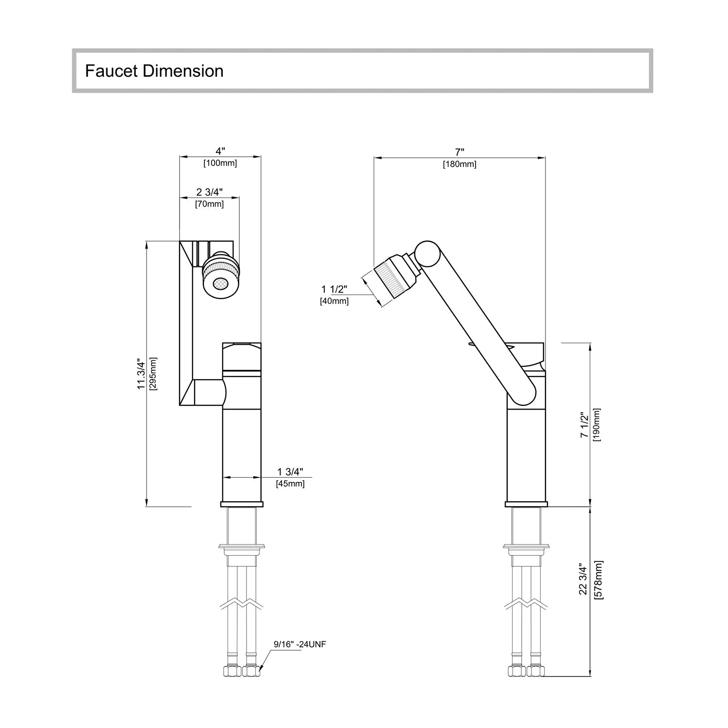 Single-Hole Rotatable Multi-Derectional Faucet