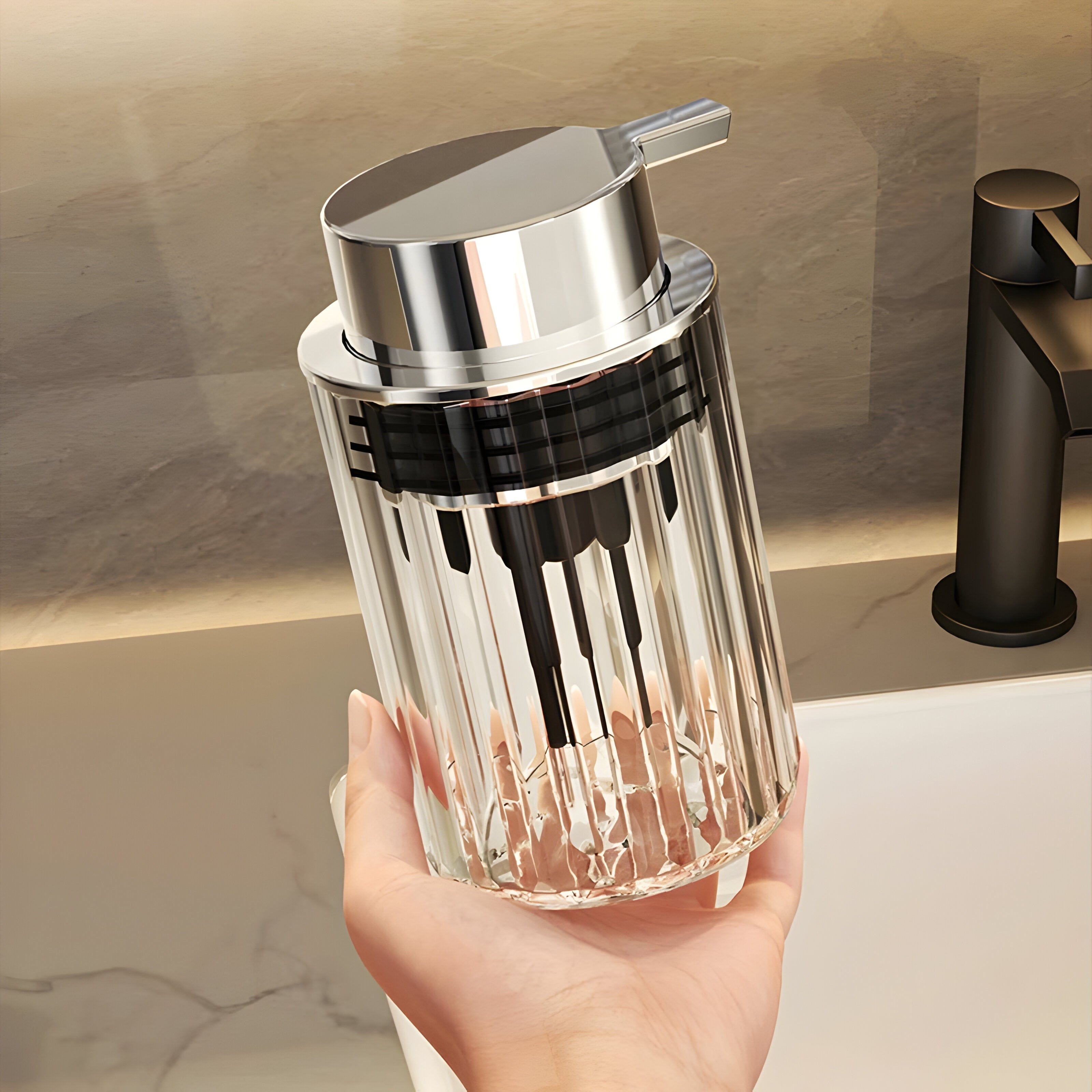 Fashion Stripes Soap Dispense